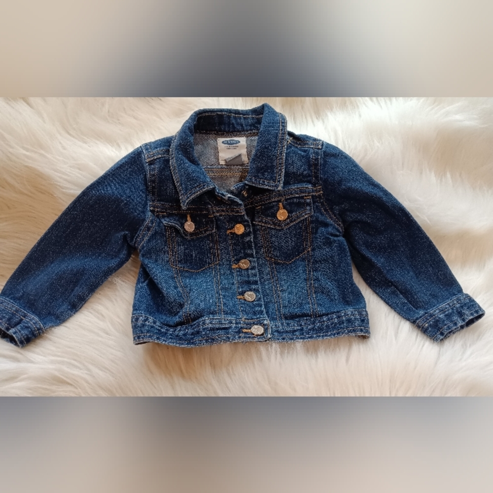 Old Navy Blue Jean Jacket Size 18-24 months